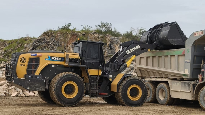 九游娱乐XC9108-EV纯电动装载机助力海外石材矿山绿色高效运营